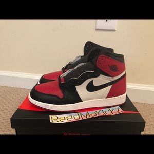 air jordan 1 bred toe gs